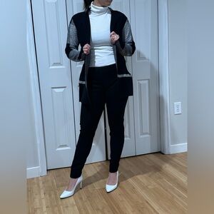 Sioni plaid cardigan sweater